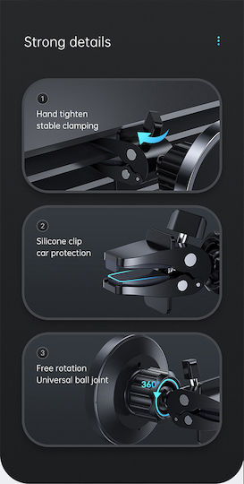 Joyroom JR-ZS240 Car Mobile Mount with Magnet MagSafe Black