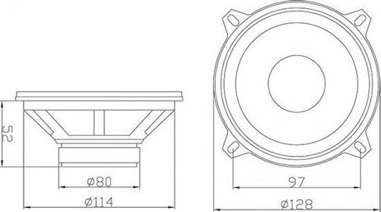 Blow Car Speaker WK-525 5.25" (Woofer)