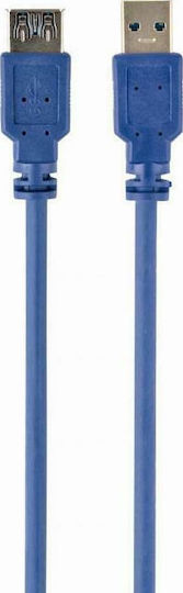 Cablexpert 3m USB 3.0 Cable A-Male to A-Female Blue (CCP-USB3-AMAF-10)