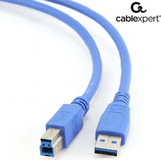 Cablexpert 1.8m USB 3.0 Cable A-Male to B-Male Blue (CCP-USB3-AMBM-6)