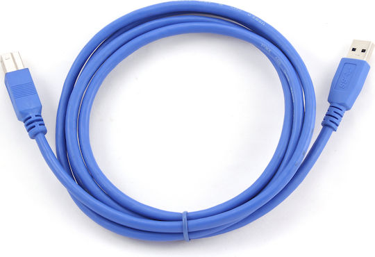 Cablexpert 1.8m USB 3.0 Cable A-Male to B-Male Blue (CCP-USB3-AMBM-6)
