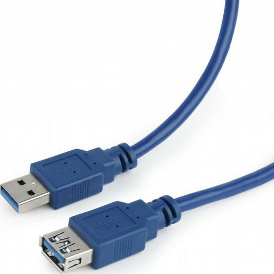 Cablexpert 1.8m USB 3.0 Cable A-Male to A-Female Blue (CCP-USB3-AMAF-6)