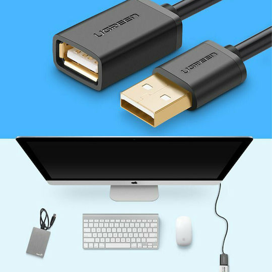Ugreen 1m USB 2.0 Cable A-Male to A-Female (10314)
