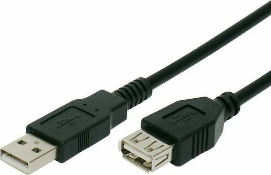 Aculine USB 2.0 Cable USB-A male - USB-A female 1.8m (USB-001)
