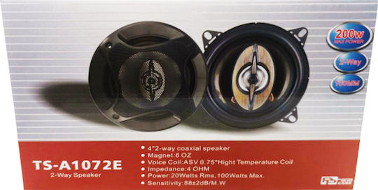 Set Auto-Lautsprecher TS-A1072E 4" mit 20W RMS (2 Weg)