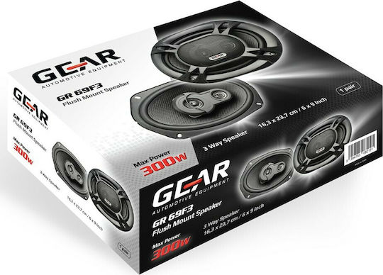 Gear GR-69F3 Σετ Ηχεία Αυτοκινήτου 6x9" (3 Δρόμων)