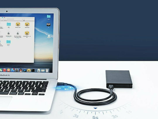 Ugreen USB 2.0 Kabel USB-A-Stecker - USB-A-Stecker Schwarz 1.5m 10310