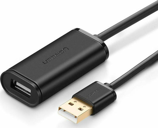 Ugreen USB 2.0 Cablu USB-A - USB-A female Negru 15m 10323