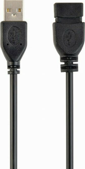 Cablexpert USB 2.0 Kabel USB-A-Stecker - USB-A-Buchse Schwarz 4.5m CCP-USB2-AMAF-15C