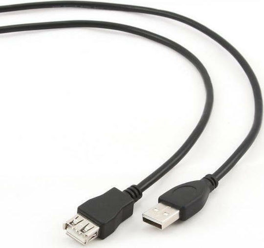 Cablexpert USB 2.0 Kabel USB-A-Stecker - USB-A-Buchse Schwarz 4.5m CCP-USB2-AMAF-15C