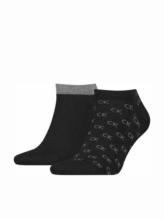 Calvin Klein Ανδρικές Κάλτσες με Σχέδια Black 2Pack