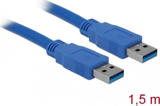 DeLock USB 3.0 Cable USB-A male - USB-A male 1.5m (82430)