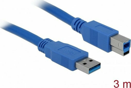 DeLock USB 3.0 Cable USB-A male - USB-B male 3m (82581)