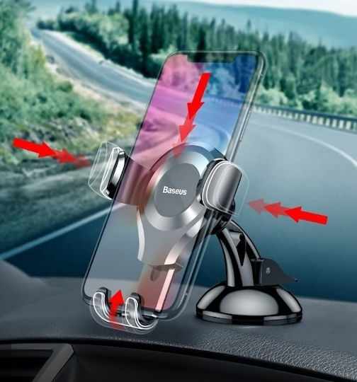 Baseus Osculum Car Mobile Mount 6.3" - 8.8" with Adjustable Hooks Red/Black