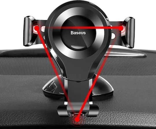 Baseus Osculum Car Mobile Mount 6.3" - 8.8" with Adjustable Hooks Red/Black
