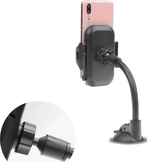 Forcell Bracket Holder Поставка за Мобилен Телефон за Кола с регулируеми куки Черна