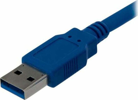 StarTech USB 2.0 Cable USB-A male - USB-B male Μπλε 1m (USB3SAB1M)