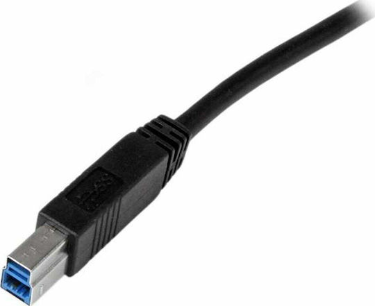 StarTech USB 2.0 Cable USB-A male - USB-B male Μαύρο 1m (USB3CAB1M)
