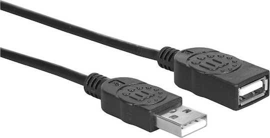 Manhattan USB 2.0 Cable USB-A Male - USB-A Female 1.8m (338653)