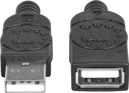 Manhattan USB 2.0 Cable USB-A Male - USB-A Female 1.8m (338653)