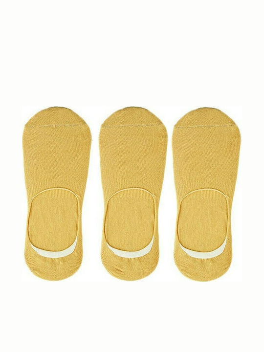Walk Μονόχρωμες Κάλτσες Μπεζ 3Pack