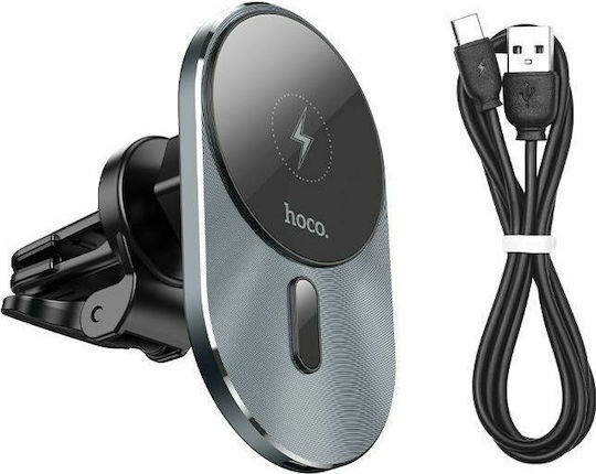Hoco Βάση Κινητού Αυτοκινήτου CA91 Magnetic Magsafe iPhone 12 με Μαγνήτη και Ασύρματη Φόρτιση