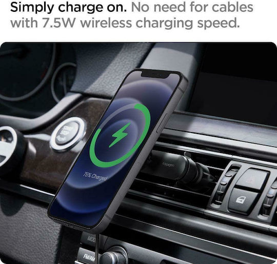 Spigen Βάση Κινητού Αυτοκινήτου ITS12w Magnetic Magsafe Vent με Μαγνήτη και Ασύρματη Φόρτιση