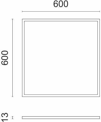 Spot Light Χωνευτό LED Panel 40W 60x60εκ. Spot Light Χωνευτό LED Panel 40W 60x60εκ.
