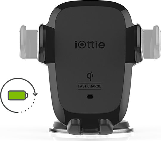 iOttie Auto Sense Wireless Qi Auto Handyhalterung mit verstellbaren Haken und Kabelloses Laden Schwarz