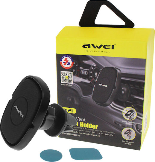 Awei X21 Black Auto Handyhalterung mit Magnet Schwarz