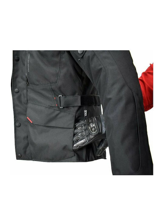 AGVpro Tornado Men's Motorcycle Jacket 4 Seasons Waterproof Black