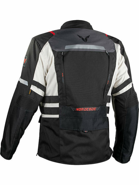 Nordcode Rhyno Men's Motorcycle Jacket 4 Seasons Waterproof Black/Grey