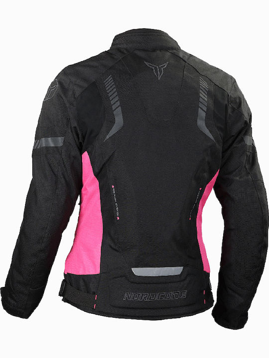 Nordcode Amazon Women's Motorcycle Jacket 4 Seasons Waterproof Black/Pink