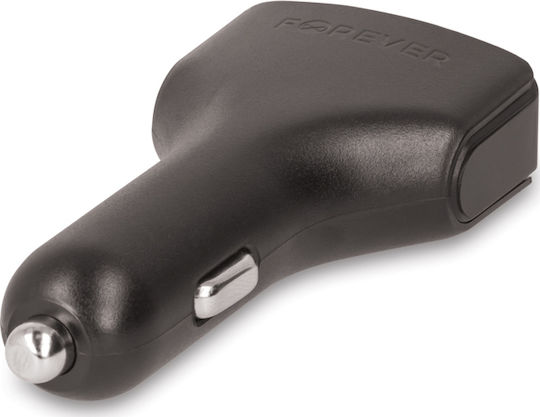 Forever Forever CC-05 Car Charger 4.8A with Ports: 3xUSB Black Color
