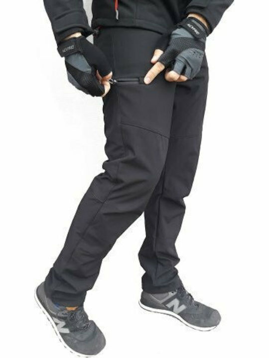 AGVpro Touren Χειμερινό Ανδρικό Παντελόνι Μηχανής Softshell Μαύρο