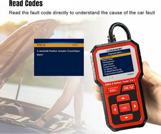 Konnwei Car Diagnostics Digital Tool OBD 2