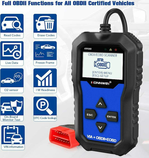 Konnwei Car Diagnostics Digital Tool OBD 2 B081CJ7FJ5