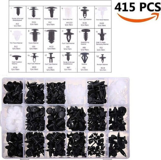 Car Plastic Clips 415 Pieces