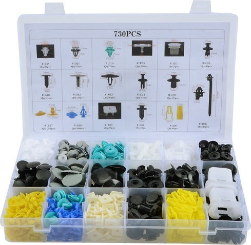 Car Plastic Clips 730pcs