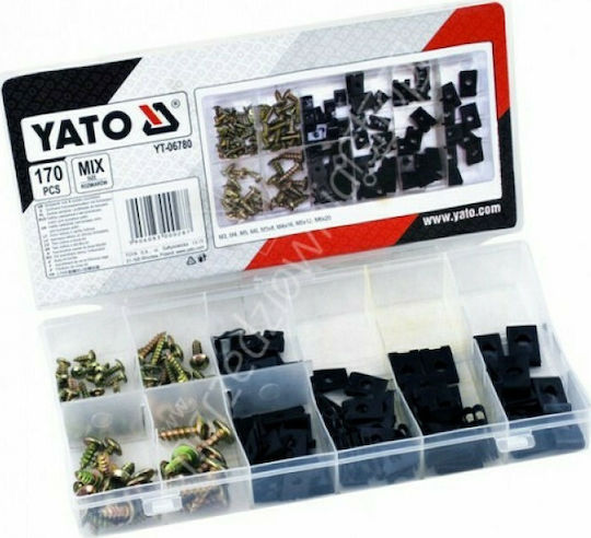 Yato Car Plastic Clips 170 Pieces