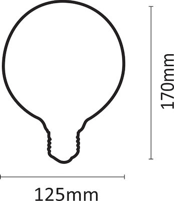 Inlight LED Bulbs for Socket E27 and Shape G125 Warm White 1500lm 1pcs