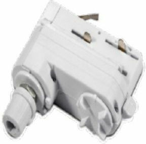 Aca Accessory for Lighting Fixtures Rail Adapter 4 Cables White White 4WADW