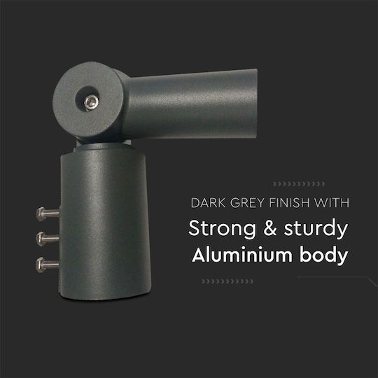 V-TAC Mounting Base for Lighting Fixtures made of Aluminum Arm Black 3624