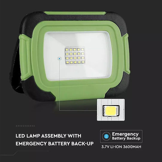 V-TAC Rechargeable Jobsite Light LED IP44 with Brightness up to 700lm VT-11-R