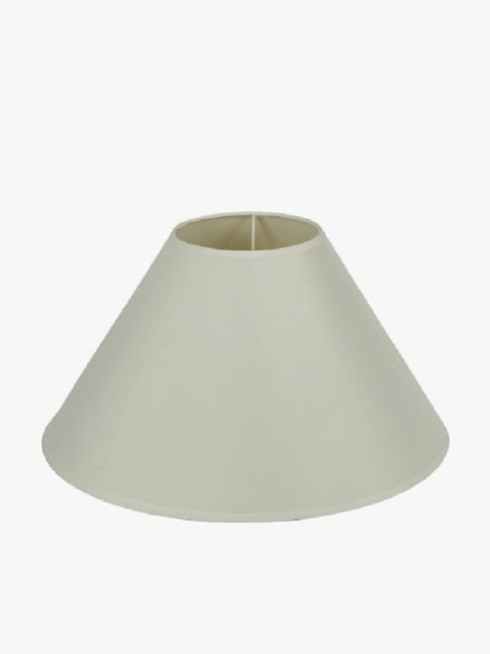 VK Lighting VK/E27/E14/D45/W Conical Lamp Shade White with Diameter 45cm