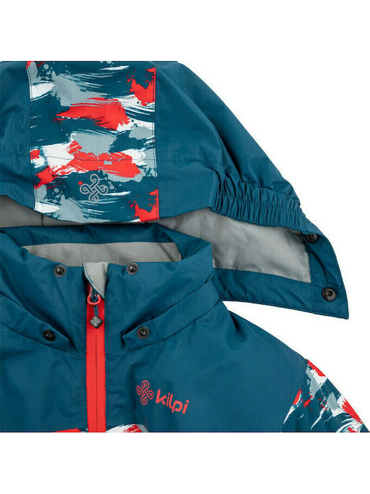 Ateni Kinder Sport Jacke Kurz mit Kapuze Türkis