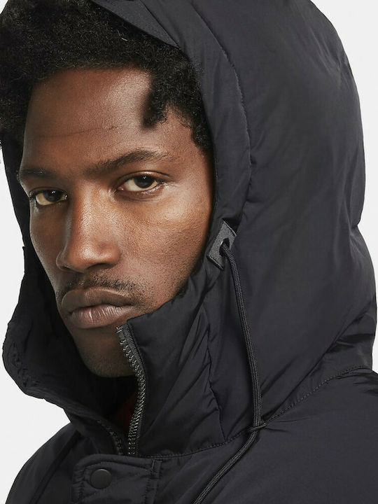 Essentials Winter Jacke Parka Wasserdicht Schwarz