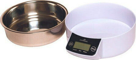 Kerbl Intelligent Stainless Steel Bowl Food for Dog & Cat 1.8lt in White Color