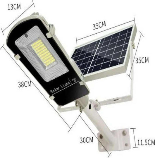 Street Solar Light 50W 5800lm Cold White 6500K with Photocell and Remote Control IP65