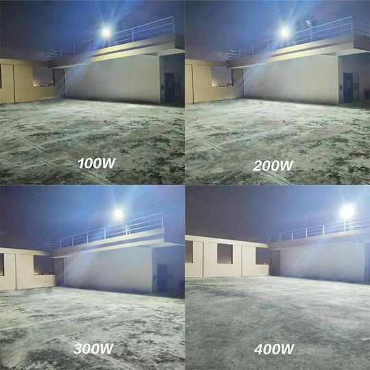 Factory Street Solar Light 400W with Cold White Light 6000K IP67